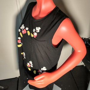 Disney World - Mickey Mouse - Ladies Muscle/Tank With Shirt Pocket - Size XL
